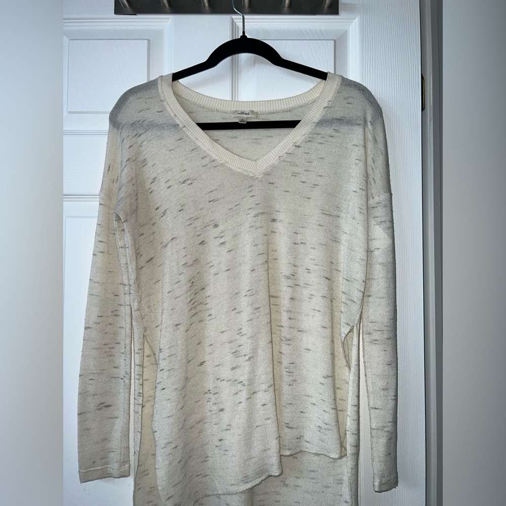 Aritzia Wilfred Cream Sweater